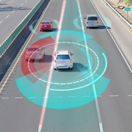 LiDAR sensor being used in a car